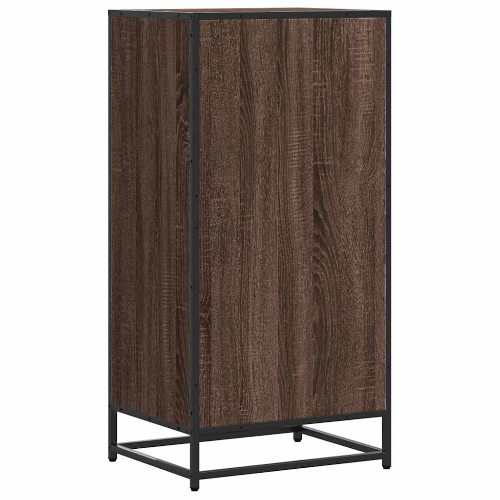 Schoenenrek 48x38x97,5 cm bewerkt hout bruin eikenkleurig is nu te koop bij PeponiXL, paradijselijk wonen!