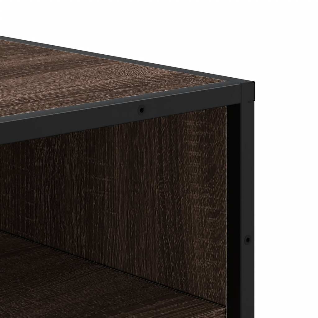 Schoenenrek 48x38x97,5 cm bewerkt hout bruin eikenkleurig is nu te koop bij PeponiXL, paradijselijk wonen!