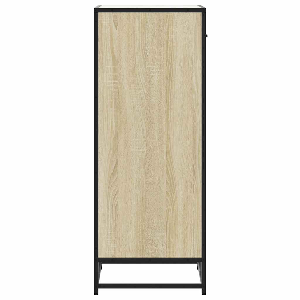 Schoenenrek 48x38x97,5 cm bewerkt hout sonoma eikenkleurig is nu te koop bij PeponiXL, paradijselijk wonen!
