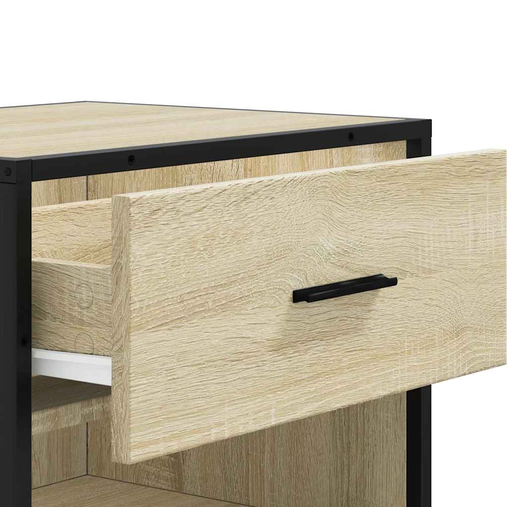 Schoenenrek 48x38x97,5 cm bewerkt hout sonoma eikenkleurig is nu te koop bij PeponiXL, paradijselijk wonen!