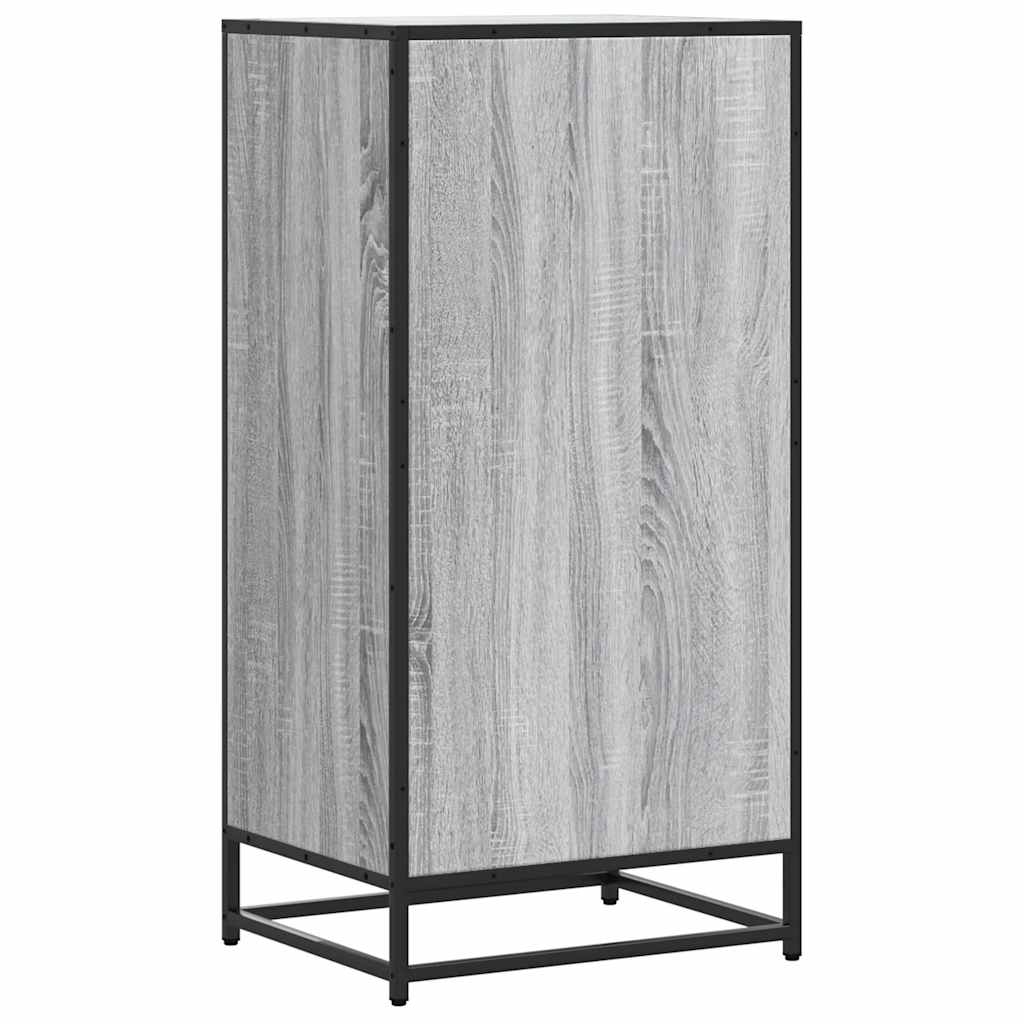 Schoenenrek 48x38x97,5 cm bewerkt hout grijs sonoma eikenkleur is nu te koop bij PeponiXL, paradijselijk wonen!