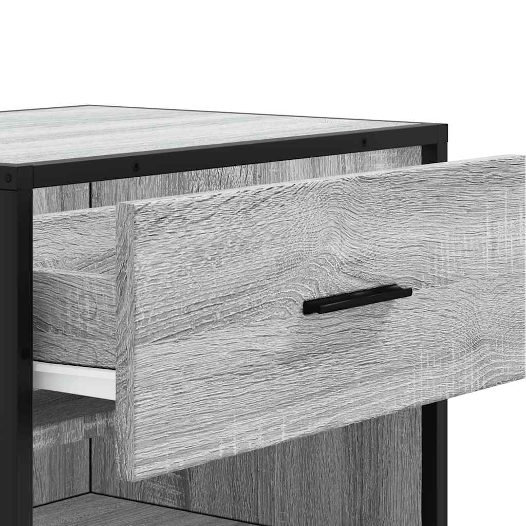 Schoenenrek 48x38x97,5 cm bewerkt hout grijs sonoma eikenkleur is nu te koop bij PeponiXL, paradijselijk wonen!