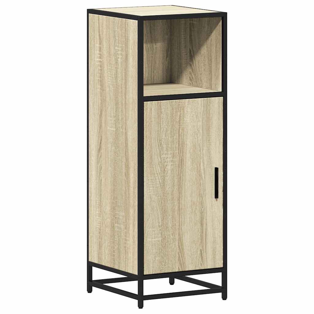 Badkamerkast Sonoma Eiken 35x37,5x100 cm Bewerkt Hout is nu te koop bij PeponiXL, paradijselijk wonen!