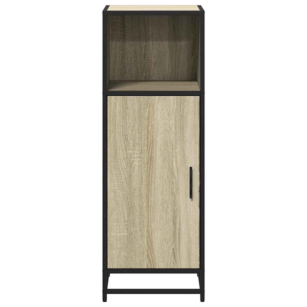 Badkamerkast Sonoma Eiken 35x37,5x100 cm Bewerkt Hout is nu te koop bij PeponiXL, paradijselijk wonen!