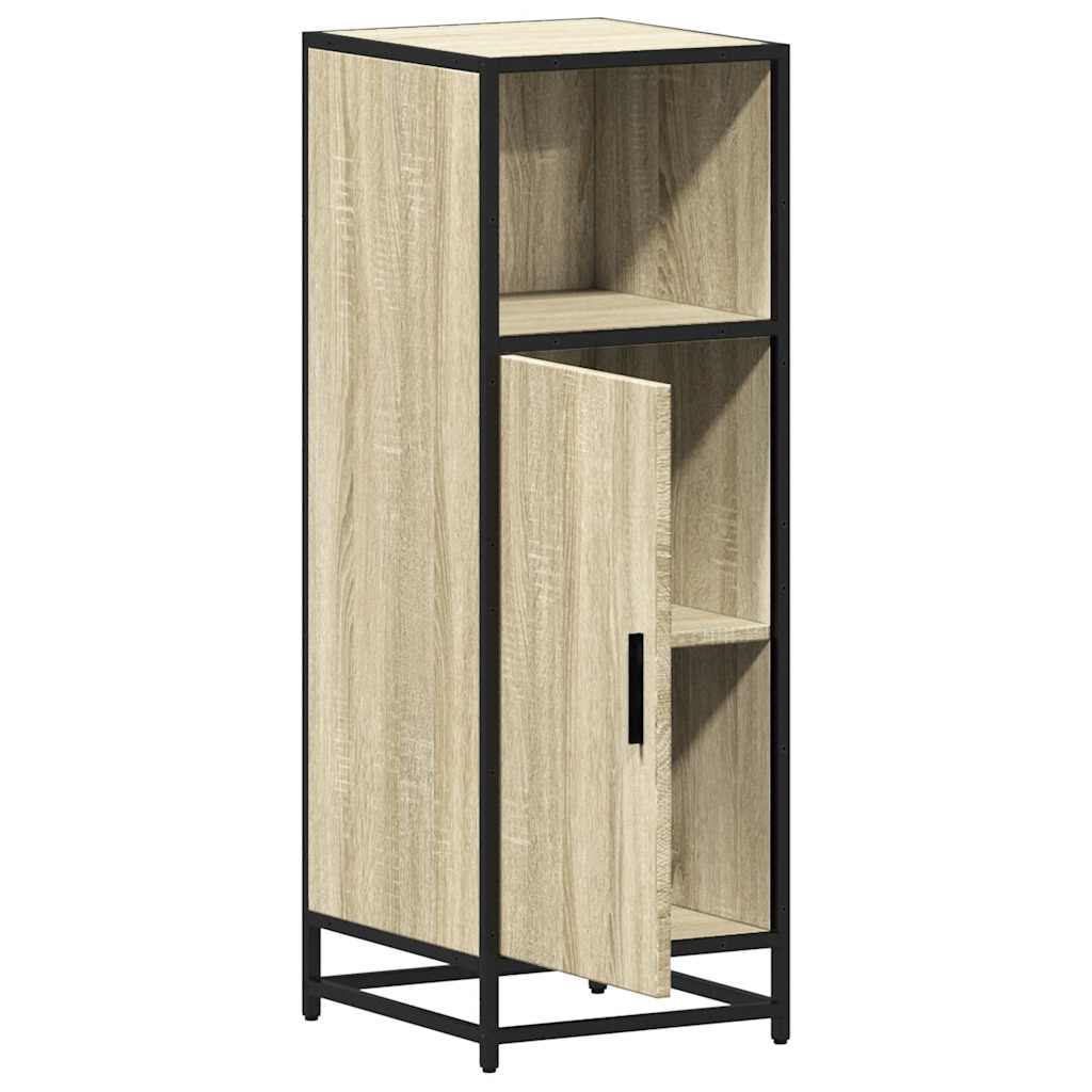 Badkamerkast Sonoma Eiken 35x37,5x100 cm Bewerkt Hout is nu te koop bij PeponiXL, paradijselijk wonen!