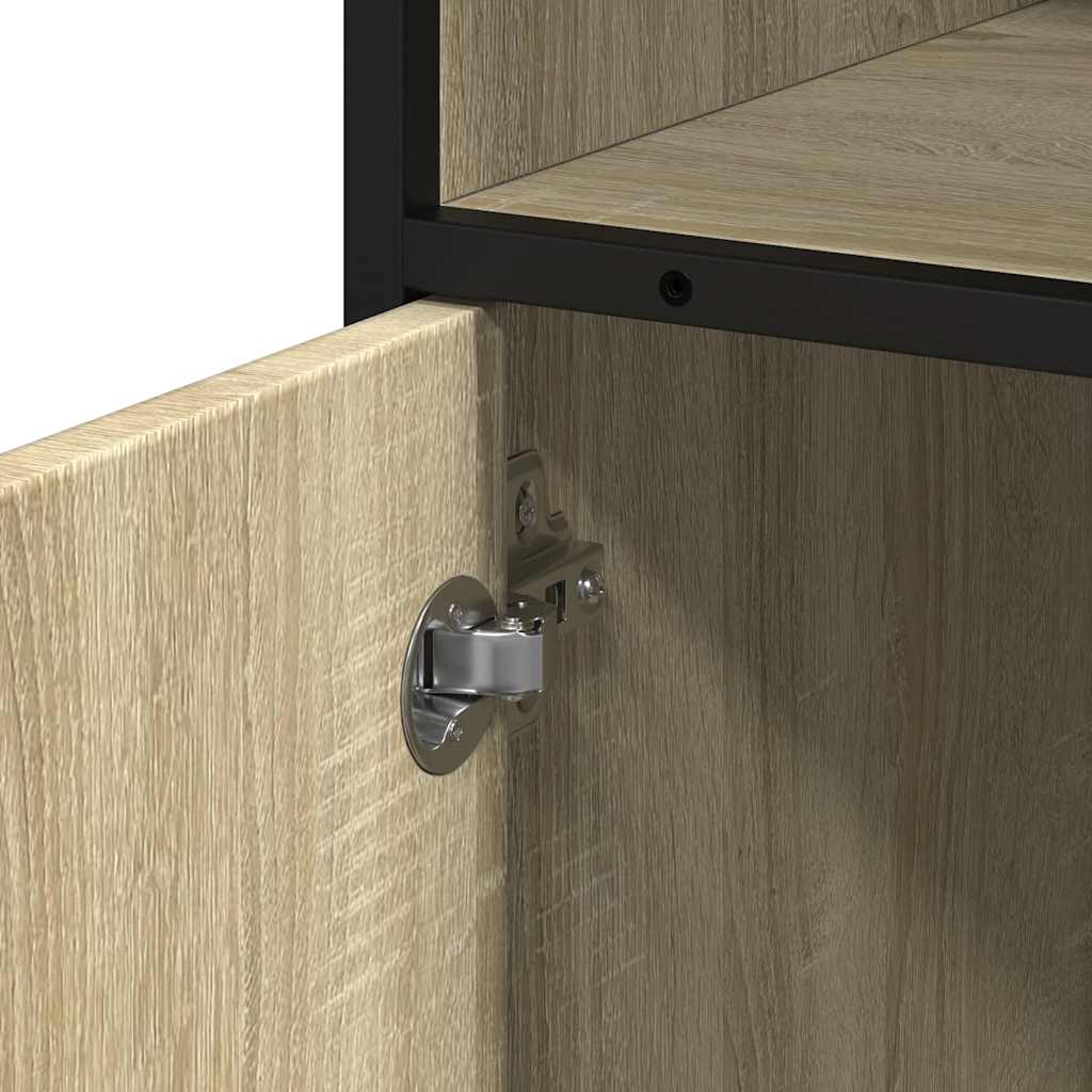 Badkamerkast Sonoma Eiken 35x37,5x100 cm Bewerkt Hout is nu te koop bij PeponiXL, paradijselijk wonen!