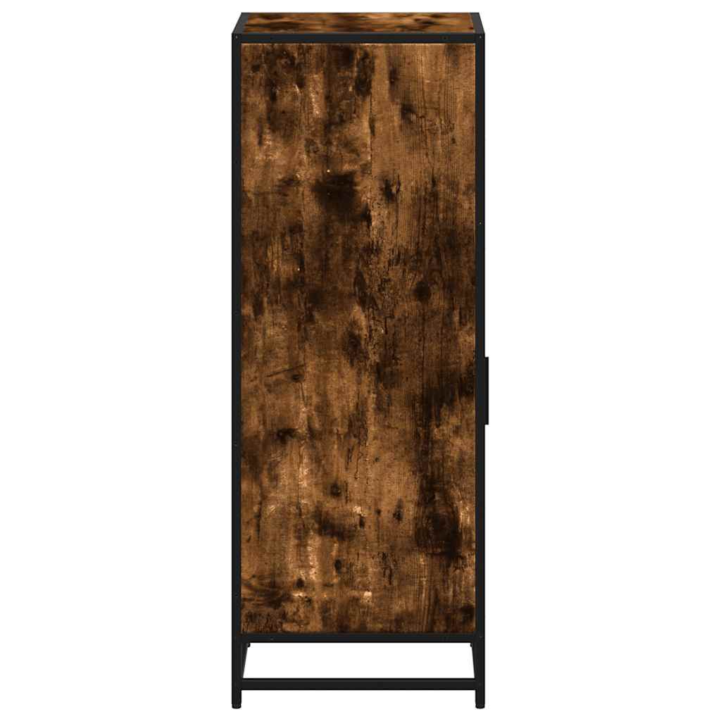 Badkamerkast 35x37,5x100 cm bewerkt hout gerookt eikenkleurig is nu te koop bij PeponiXL, paradijselijk wonen!