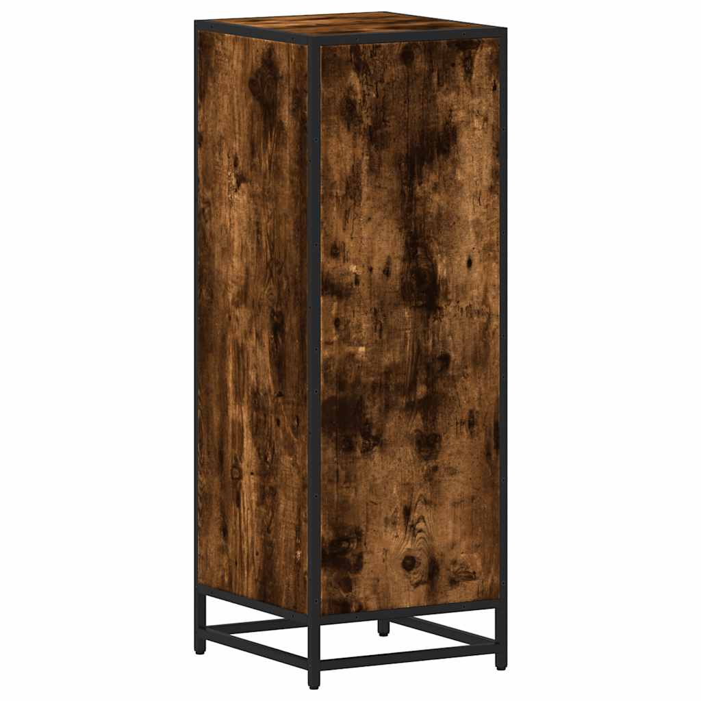 Badkamerkast 35x37,5x100 cm bewerkt hout gerookt eikenkleurig is nu te koop bij PeponiXL, paradijselijk wonen!
