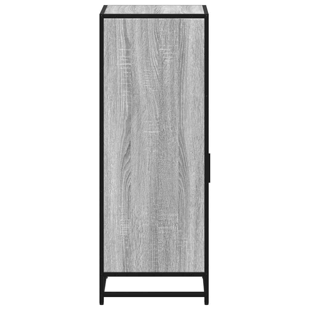 Badkamerkast 35x37,5x100cm bewerkt hout grijs sonoma eikenkleur is nu te koop bij PeponiXL, paradijselijk wonen!