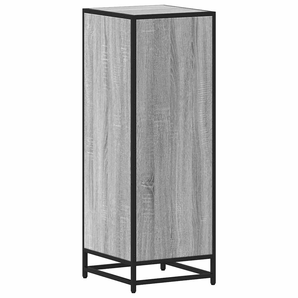 Badkamerkast 35x37,5x100cm bewerkt hout grijs sonoma eikenkleur is nu te koop bij PeponiXL, paradijselijk wonen!