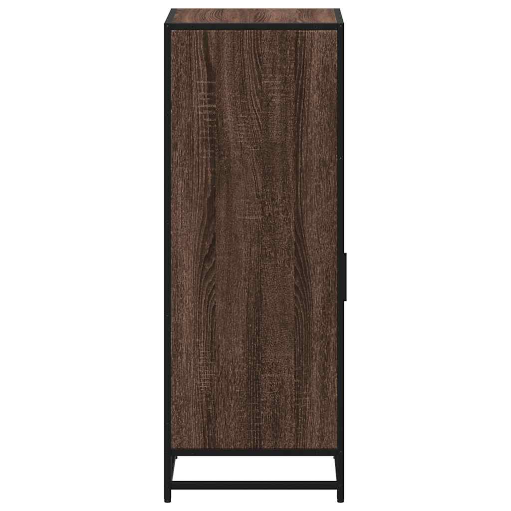 Badkamerkast 35x37,5x100 cm bewerkt hout bruin eikenkleur is nu te koop bij PeponiXL, paradijselijk wonen!