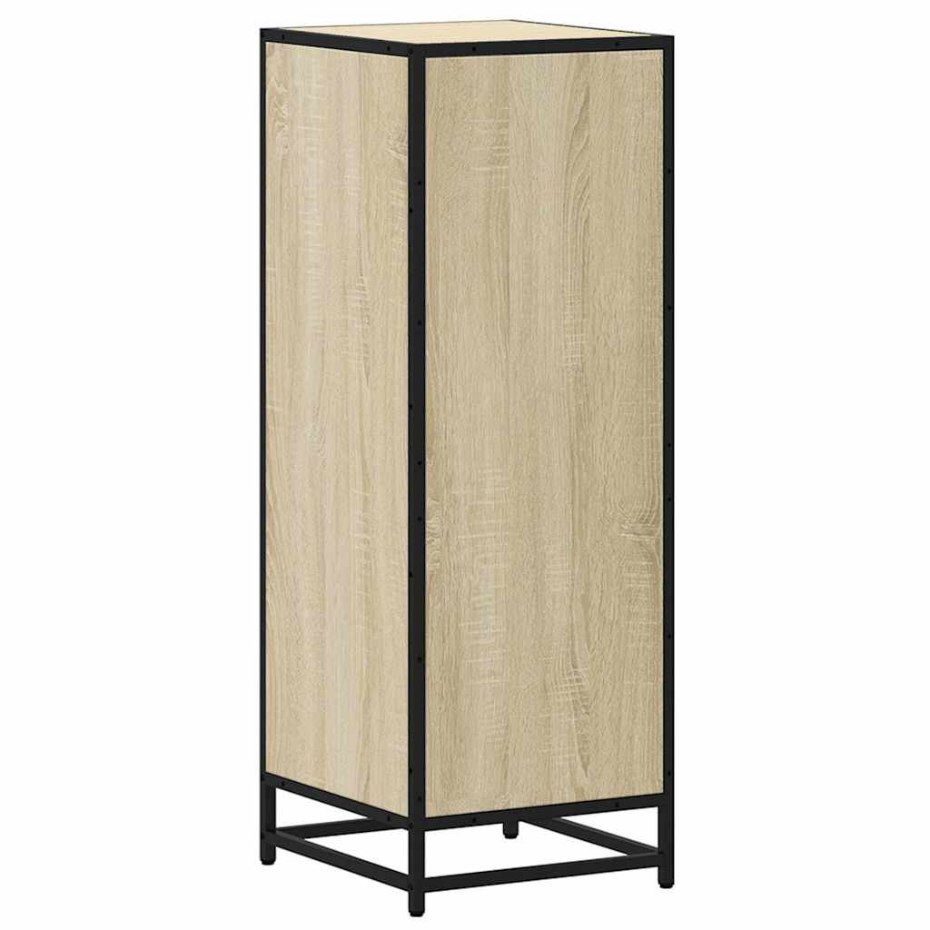 Badkamerkast 35x37,5x100 cm bewerkt hout sonoma eikenkleurig is nu te koop bij PeponiXL, paradijselijk wonen!