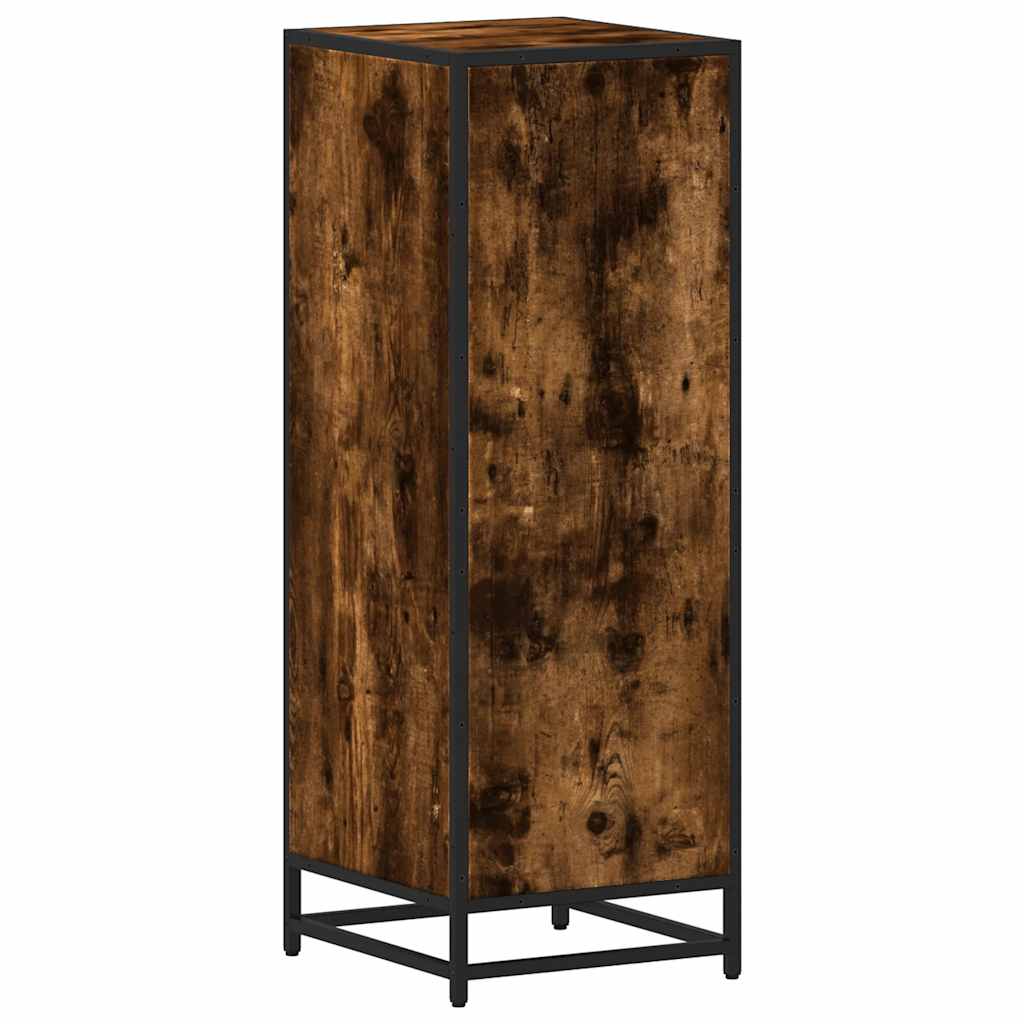 Badkamerkast 35x37,5x100 cm bewerkt hout gerookt eikenkleurig is nu te koop bij PeponiXL, paradijselijk wonen!