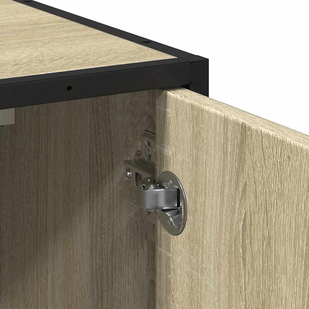Wastafelkast Sonoma eiken 65x33x60 cm bewerkt hout is nu te koop bij PeponiXL, paradijselijk wonen!