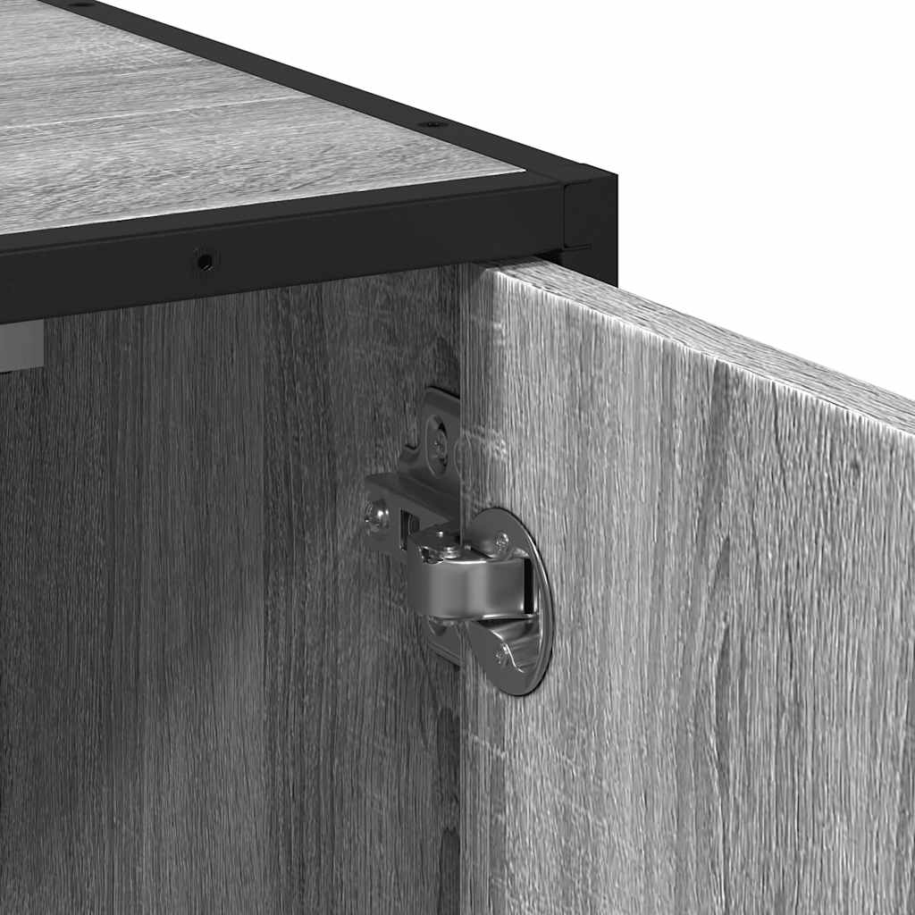 Wastafelkast 65x33x60 cm bewerkt hout grijs sonoma eikenkleurig is nu te koop bij PeponiXL, paradijselijk wonen!