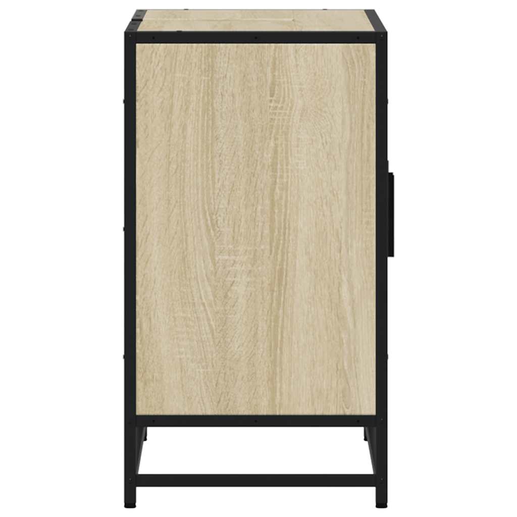 Wastafelkast Sonoma eiken 90x33x60 cm bewerkt hout is nu te koop bij PeponiXL, paradijselijk wonen!
