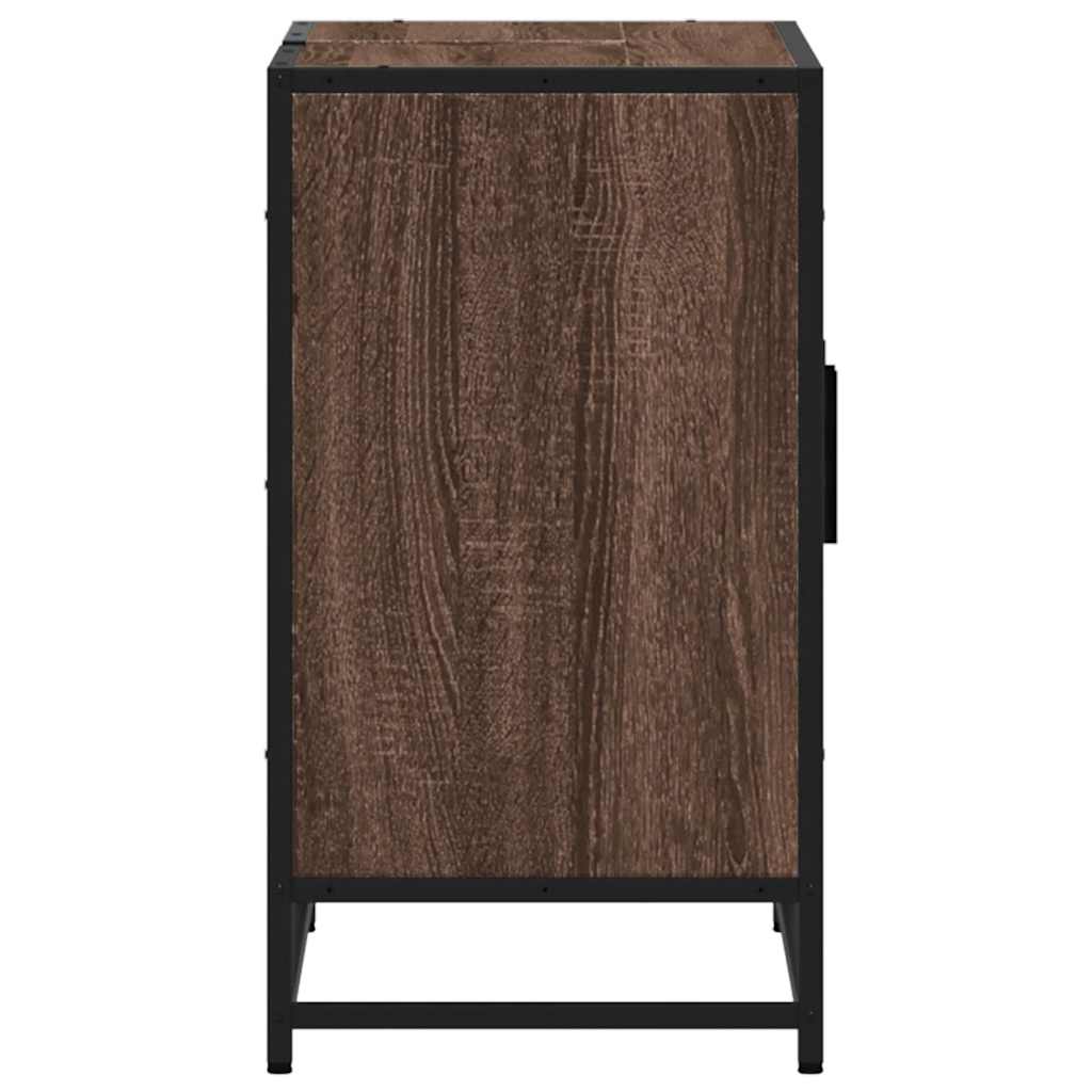 Wastafelkast 90x33x60 cm bewerkt hout bruin eikenkleurig is nu te koop bij PeponiXL, paradijselijk wonen!