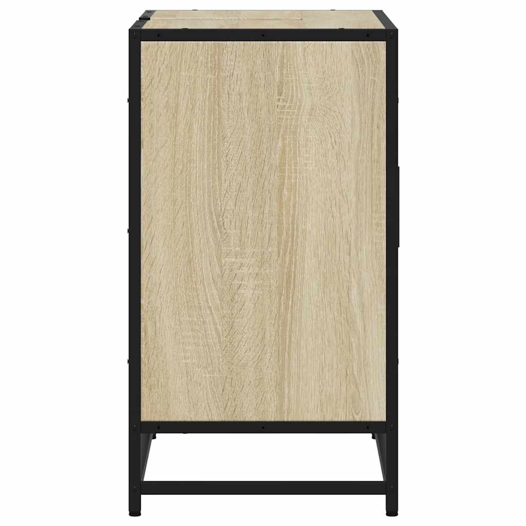 Wastafelkast 65x33x60 cm bewerkt hout sonoma eikenkleurig is nu te koop bij PeponiXL, paradijselijk wonen!