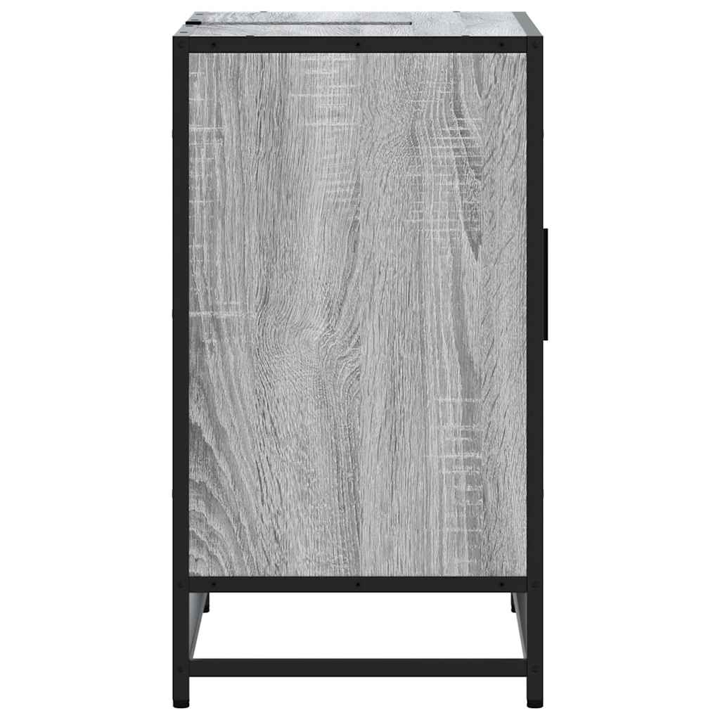 Wastafelkast 65x33x60 cm bewerkt hout grijs sonoma eikenkleurig is nu te koop bij PeponiXL, paradijselijk wonen!