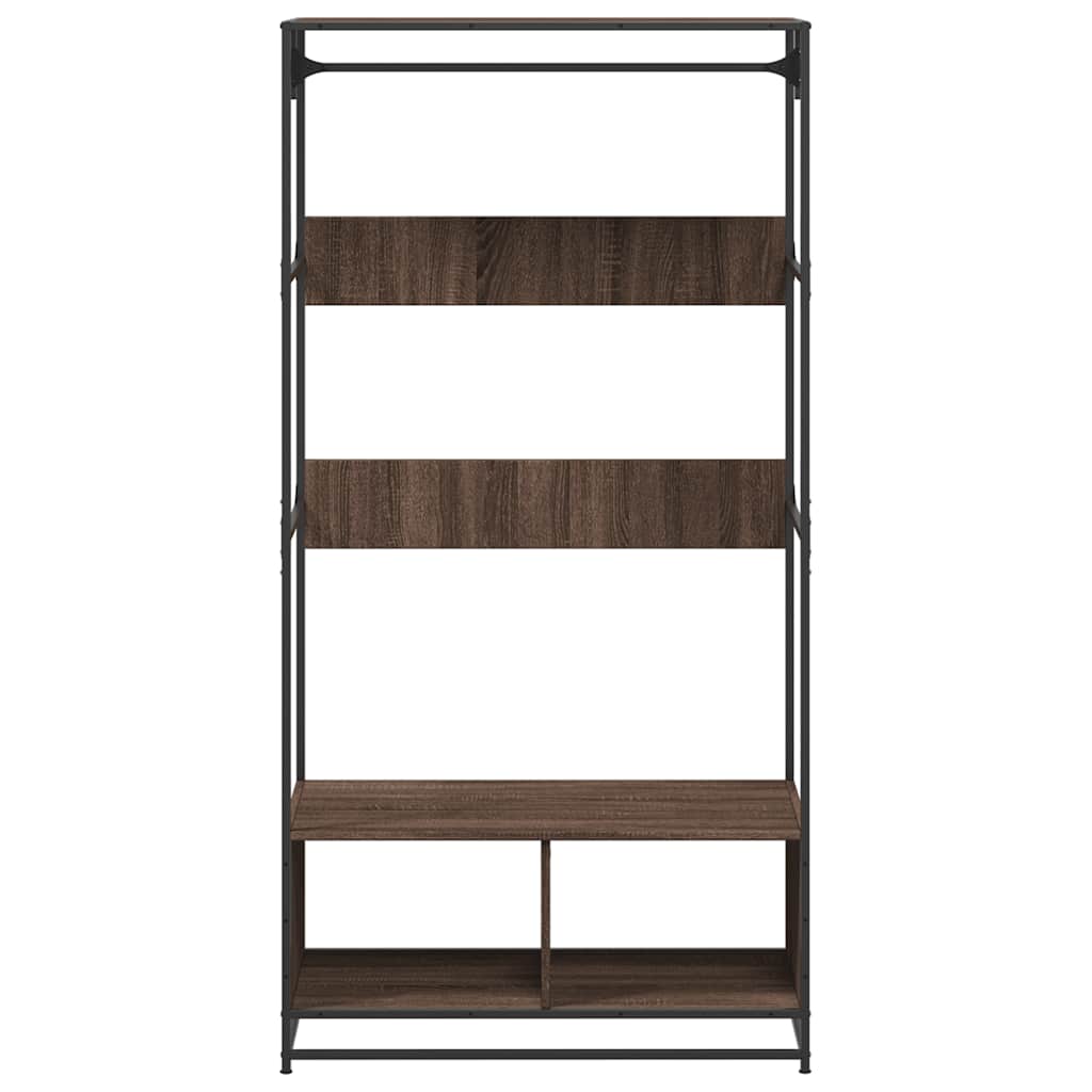 Kledingkast 90x50x180 cm bewerkt hout bruin eikenkleurig is nu te koop bij PeponiXL, paradijselijk wonen!