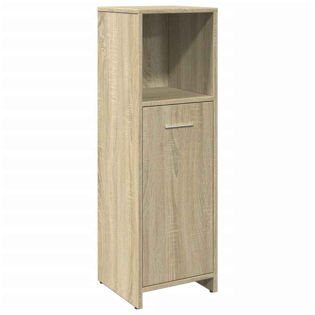 Badkamerkast 30x30x95 cm spaanplaat sonoma eikenkleurig is nu te koop bij PeponiXL, paradijselijk wonen!
