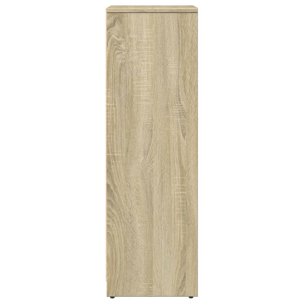 Badkamerkast 30x30x95 cm spaanplaat sonoma eikenkleurig is nu te koop bij PeponiXL, paradijselijk wonen!
