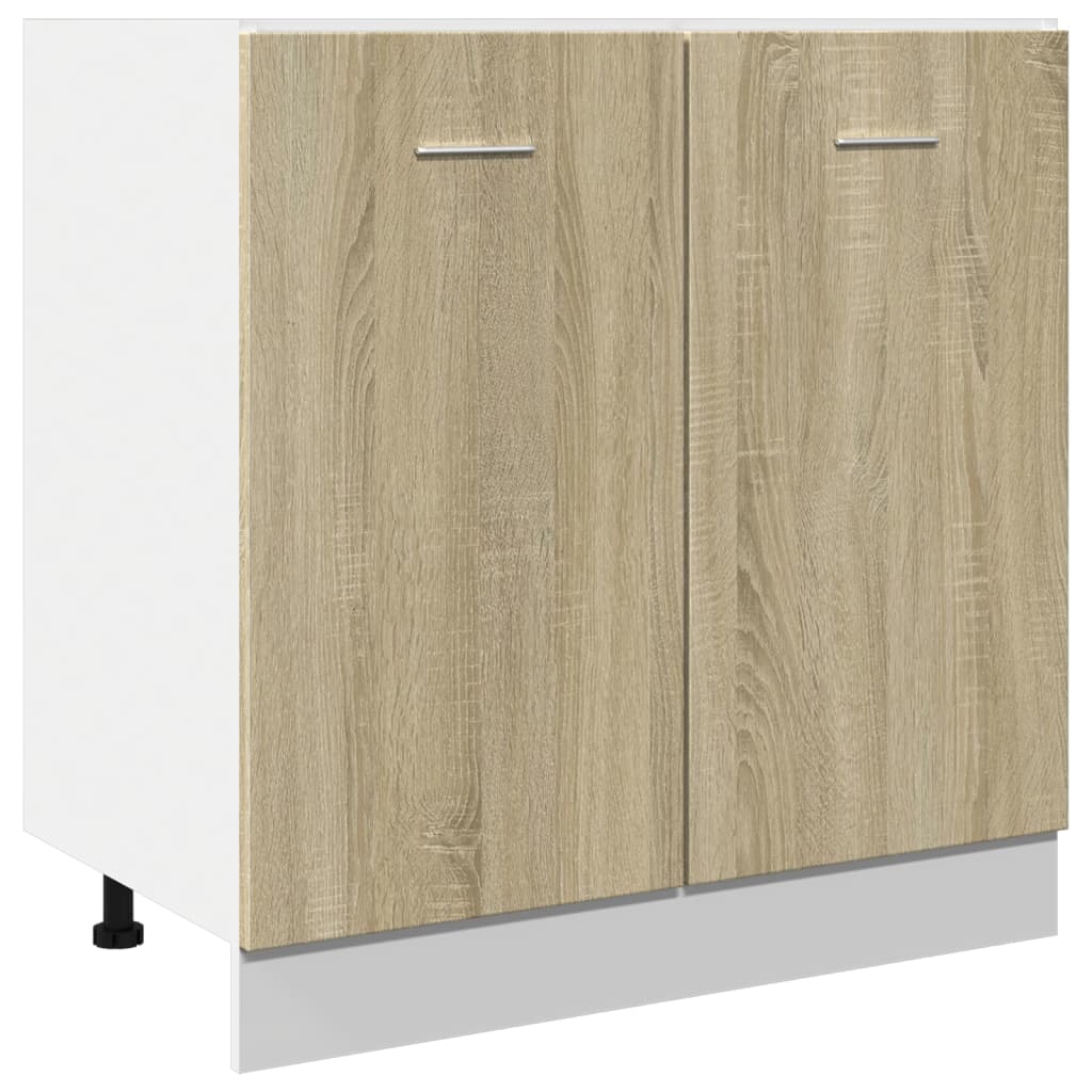 Onderkast Lyon 80x46x81,5 cm bewerkt hout sonoma eikenkleurig is nu te koop bij PeponiXL, paradijselijk wonen!