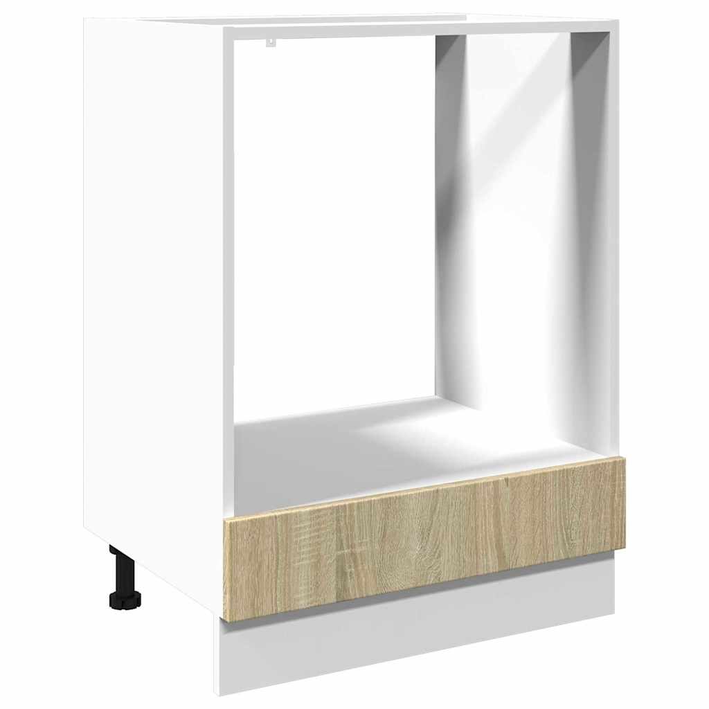 Ovenkast 60x46x81,5 cm spaanplaat sonoma eikenkleurig is nu te koop bij PeponiXL, paradijselijk wonen!