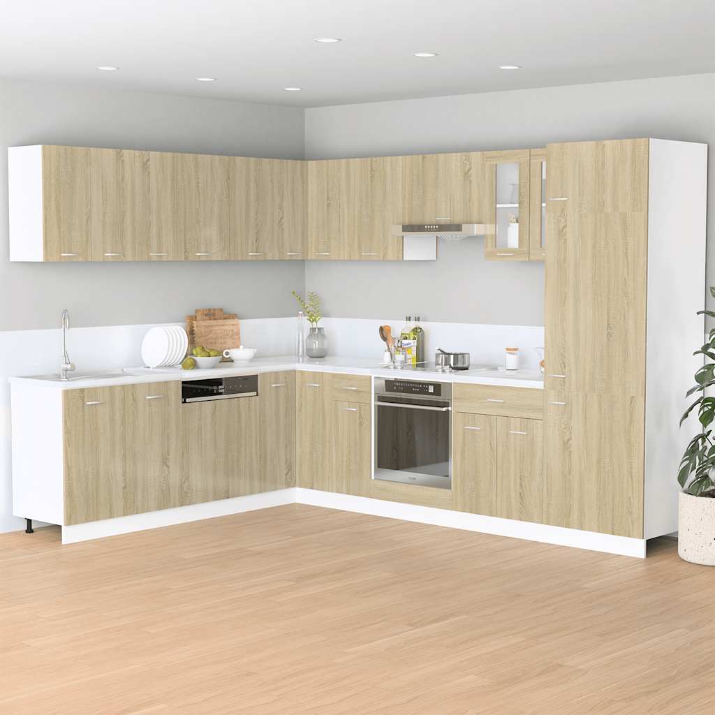Ovenkast 60x46x81,5 cm spaanplaat sonoma eikenkleurig is nu te koop bij PeponiXL, paradijselijk wonen!