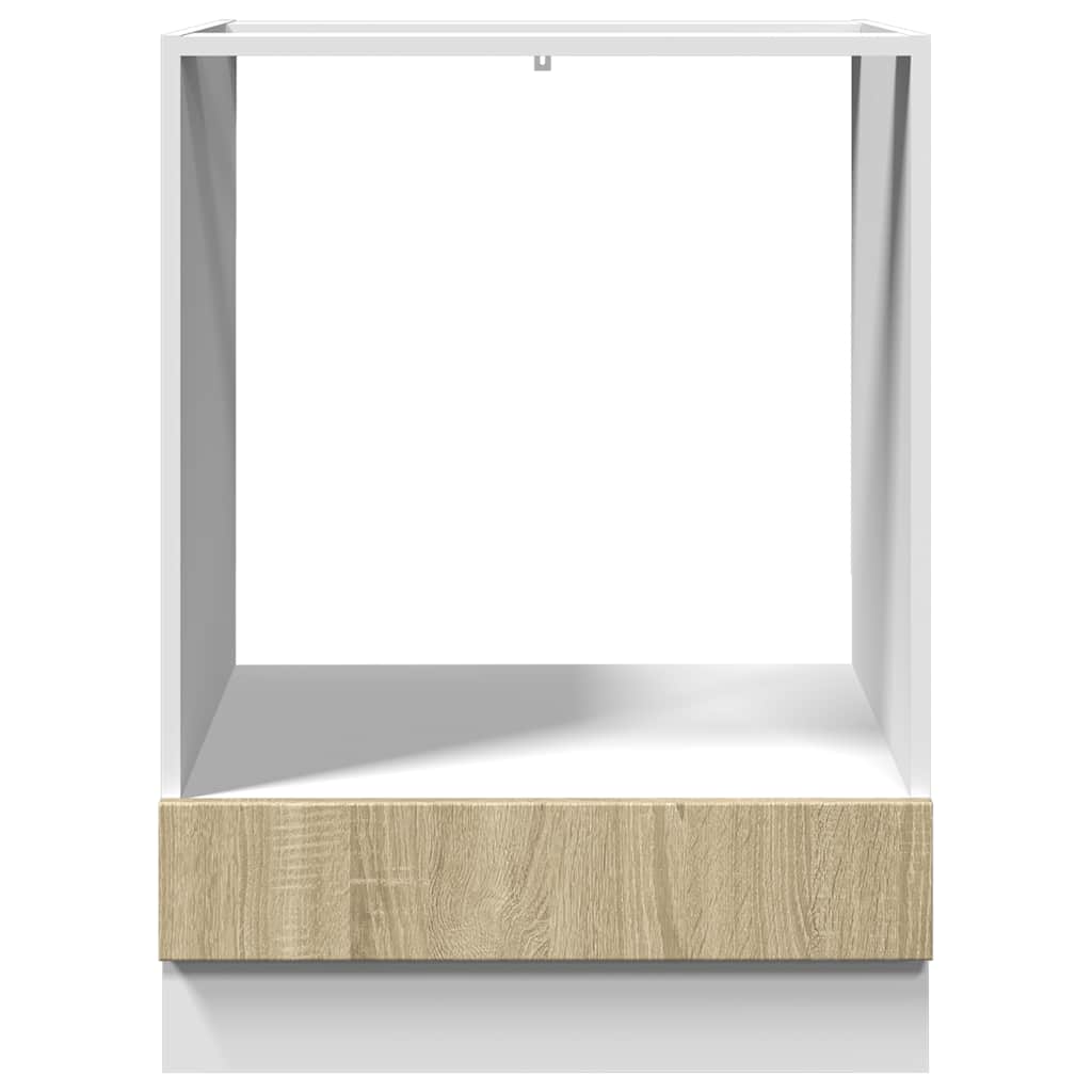 Ovenkast 60x46x81,5 cm spaanplaat sonoma eikenkleurig is nu te koop bij PeponiXL, paradijselijk wonen!
