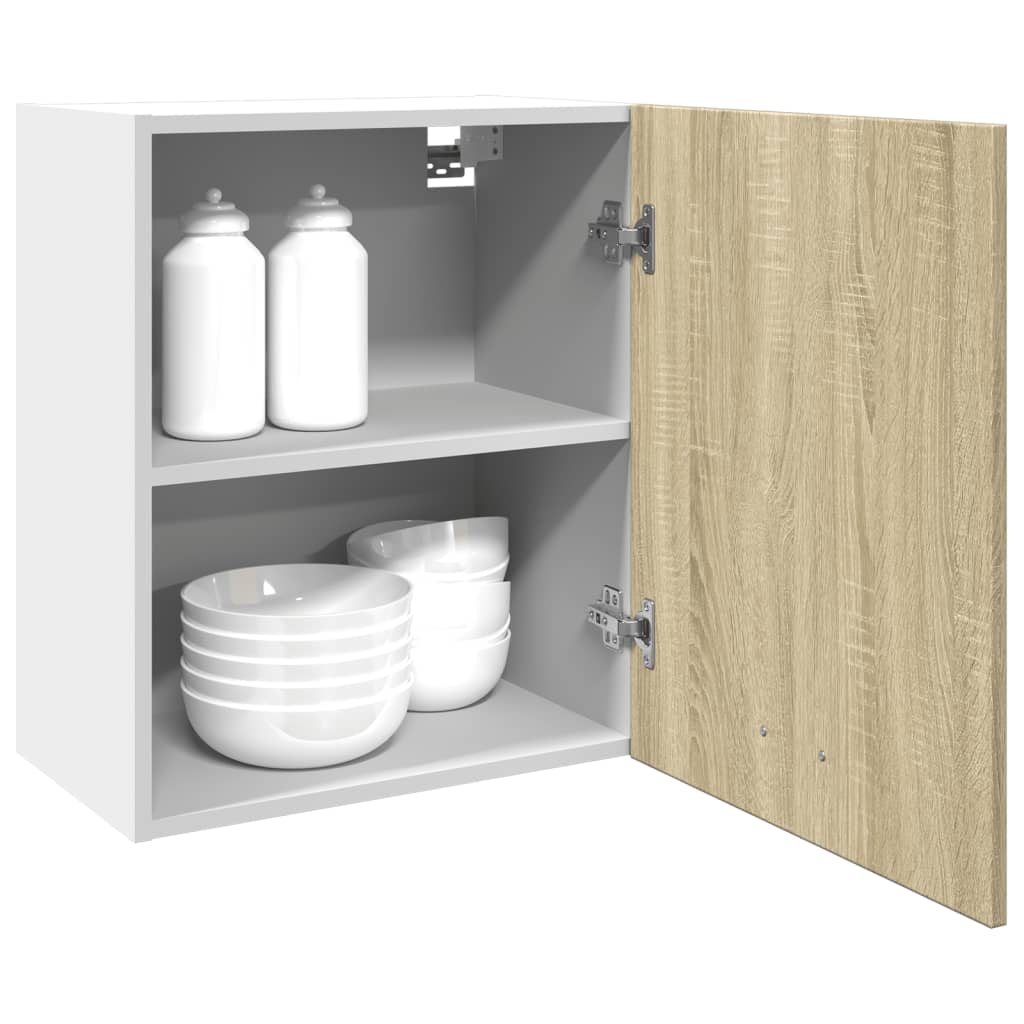 Bovenkast Lyon 50x31x60 cm bewerkt hout sonoma eikenkleurig is nu te koop bij PeponiXL, paradijselijk wonen!