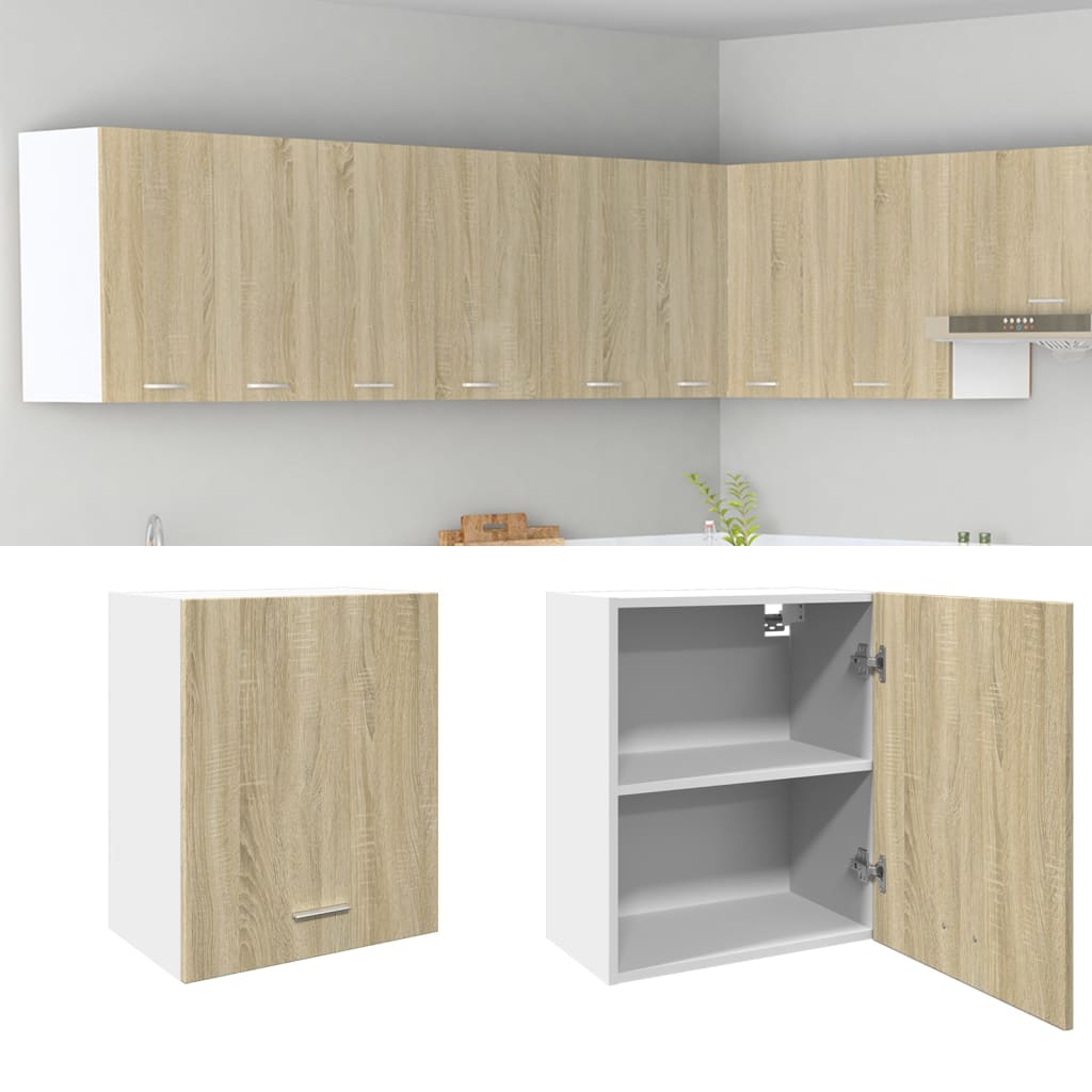 Bovenkast Lyon 50x31x60 cm bewerkt hout sonoma eikenkleurig is nu te koop bij PeponiXL, paradijselijk wonen!