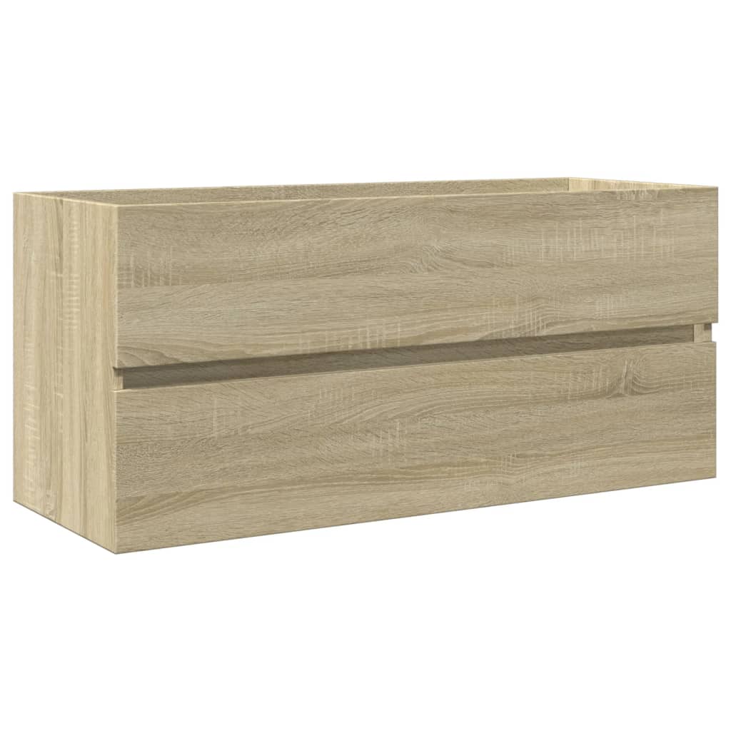 Wastafelkast 100x38,5x45 cm bewerkt hout sonoma eikenkleurig is nu te koop bij PeponiXL, paradijselijk wonen!