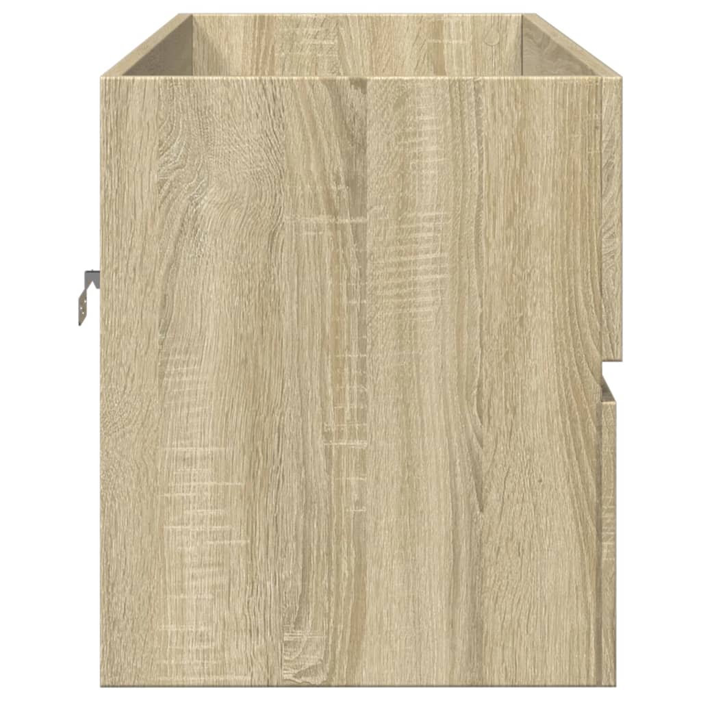 Wastafelkast 100x38,5x45 cm bewerkt hout sonoma eikenkleurig is nu te koop bij PeponiXL, paradijselijk wonen!