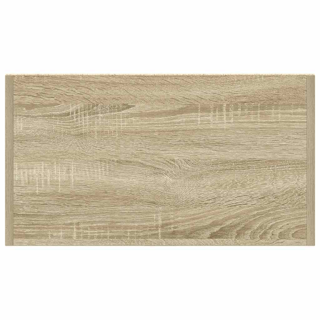 Badkamerkast 60x33x80 cm spaanplaat sonoma eikenkleurig is nu te koop bij PeponiXL, paradijselijk wonen!