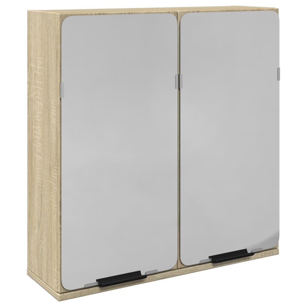 Badkamerspiegelkast 64,5x20x66,5 cm bewerkt hout sonoma eiken is nu te koop bij PeponiXL, paradijselijk wonen!