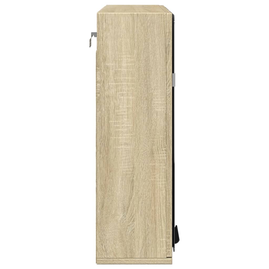 Badkamerspiegelkast 64,5x20x66,5 cm bewerkt hout sonoma eiken is nu te koop bij PeponiXL, paradijselijk wonen!