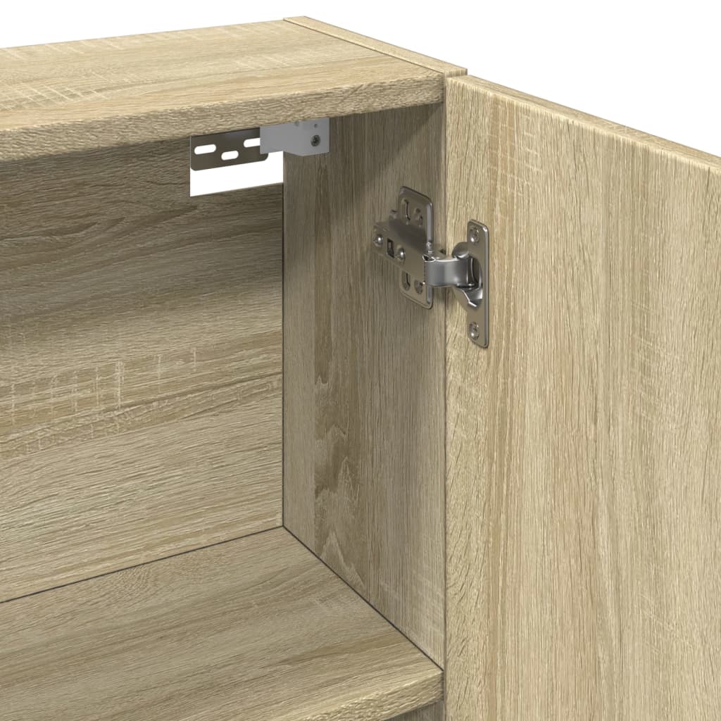 Badkamerspiegelkast 64,5x20x66,5 cm bewerkt hout sonoma eiken is nu te koop bij PeponiXL, paradijselijk wonen!