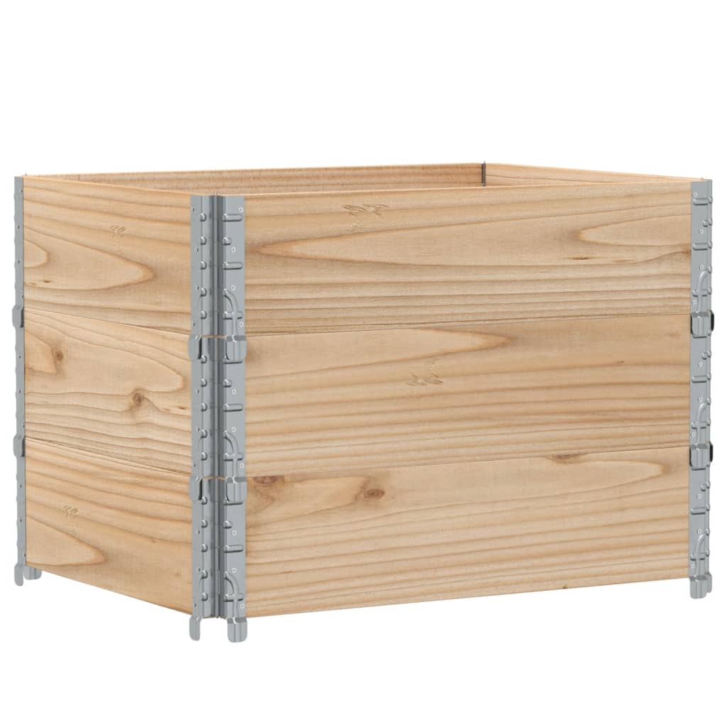 Palletopzetranden 3 st 80x60 cm massief grenenhout is nu te koop bij PeponiXL, paradijselijk wonen!