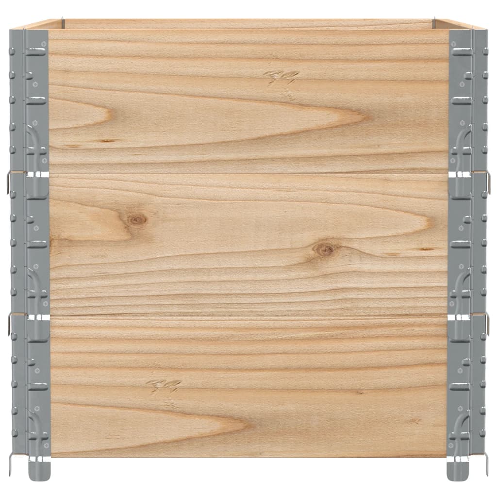 Palletopzetranden 3 st 80x60 cm massief grenenhout is nu te koop bij PeponiXL, paradijselijk wonen!
