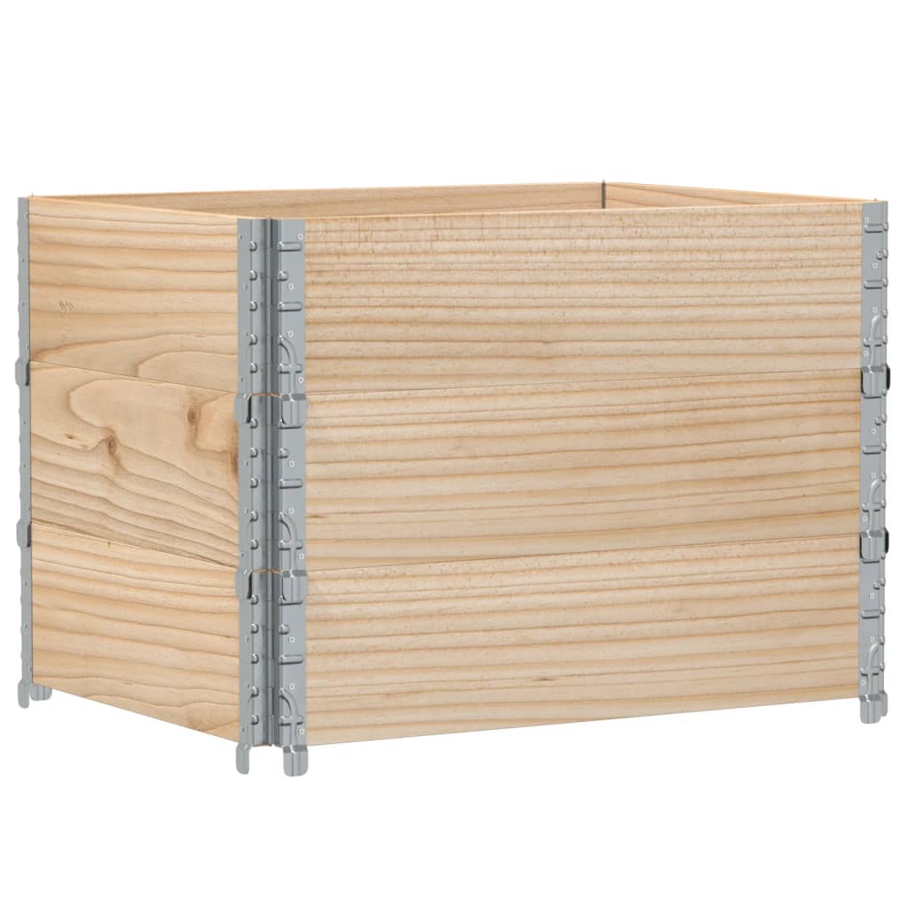Palletopzetranden 3 st 80x60 cm massief grenenhout is nu te koop bij PeponiXL, paradijselijk wonen!