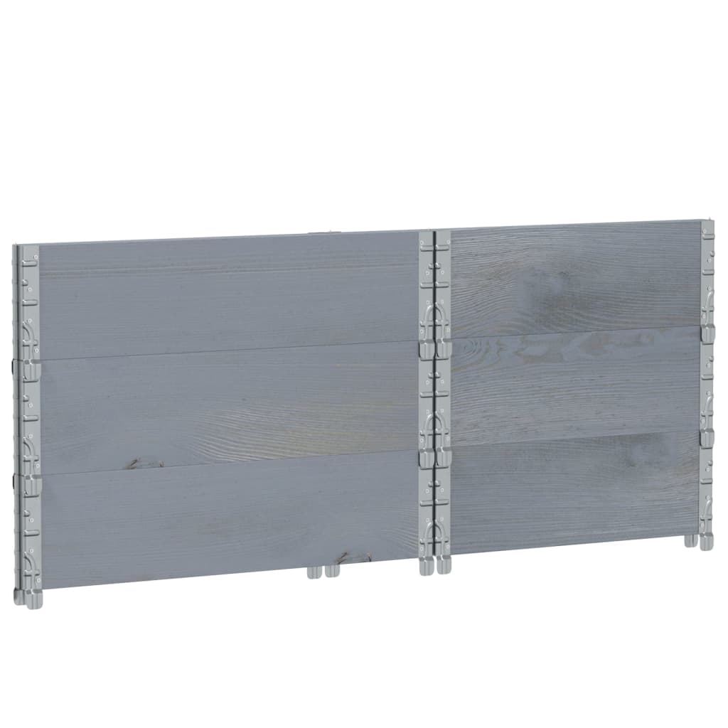 Palletopzetranden 3 st 80x60 cm massief grenenhout grijs is nu te koop bij PeponiXL, paradijselijk wonen!