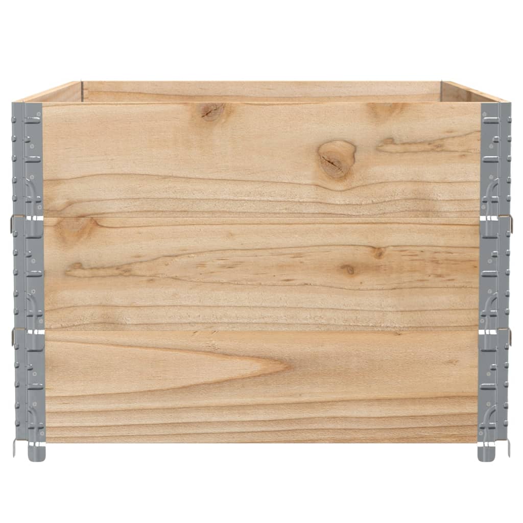 Palletopzetranden 3 st 120x80 cm massief grenenhout is nu te koop bij PeponiXL, paradijselijk wonen!