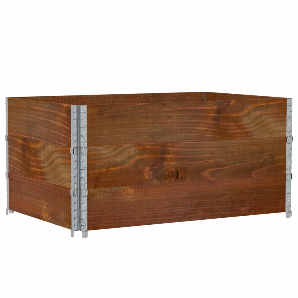 Palletopzetranden 3 st 120x80 cm massief grenenhout bruin is nu te koop bij PeponiXL, paradijselijk wonen!