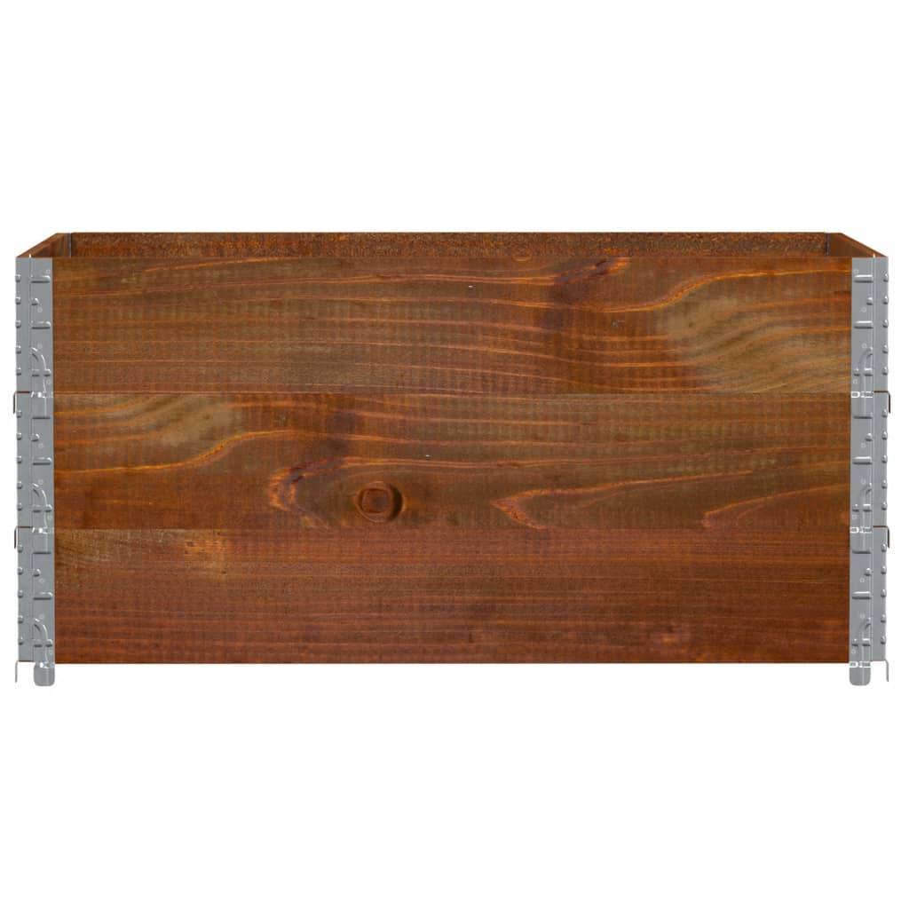 Palletopzetranden 3 st 120x80 cm massief grenenhout bruin is nu te koop bij PeponiXL, paradijselijk wonen!