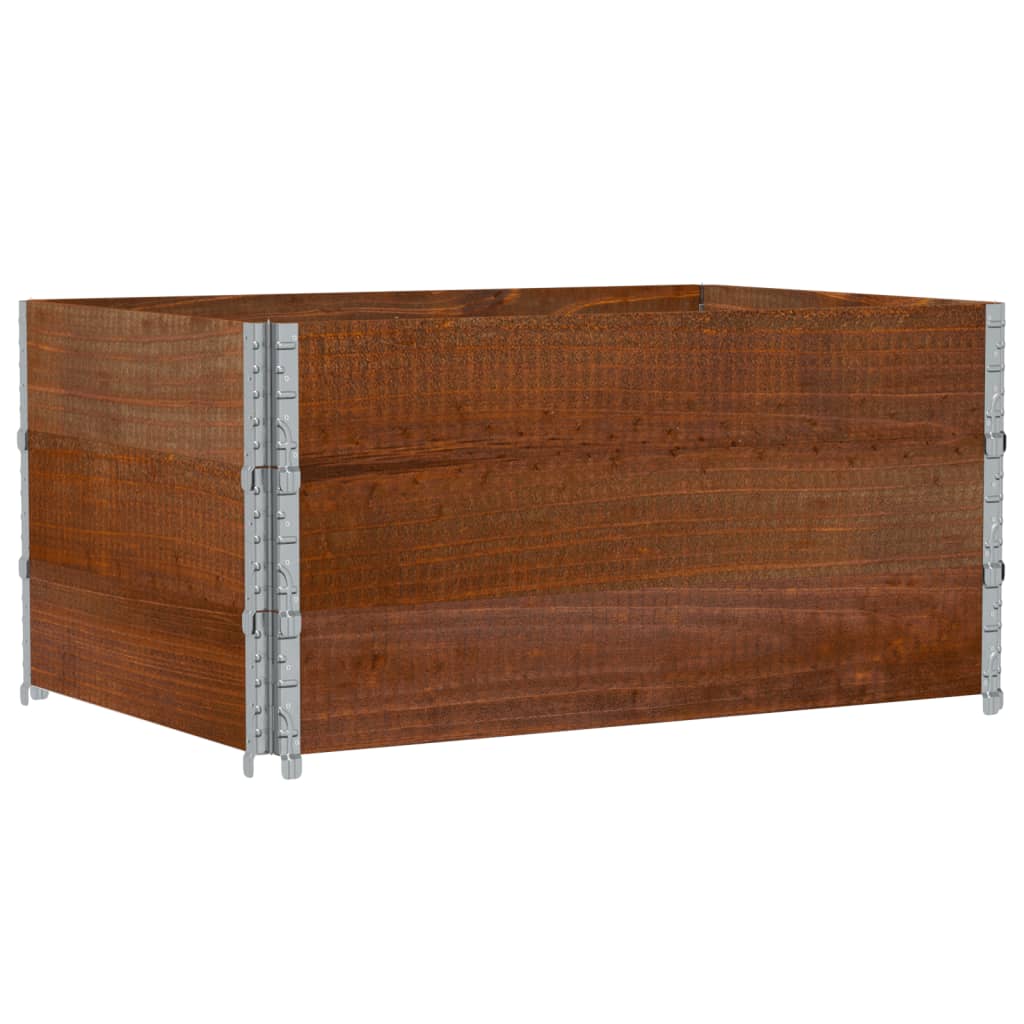 Palletopzetranden 3 st 120x80 cm massief grenenhout bruin is nu te koop bij PeponiXL, paradijselijk wonen!