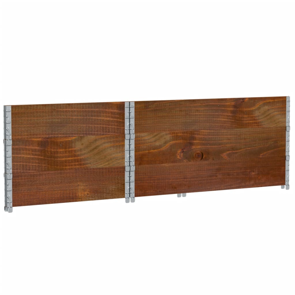 Palletopzetranden 3 st 120x80 cm massief grenenhout bruin is nu te koop bij PeponiXL, paradijselijk wonen!