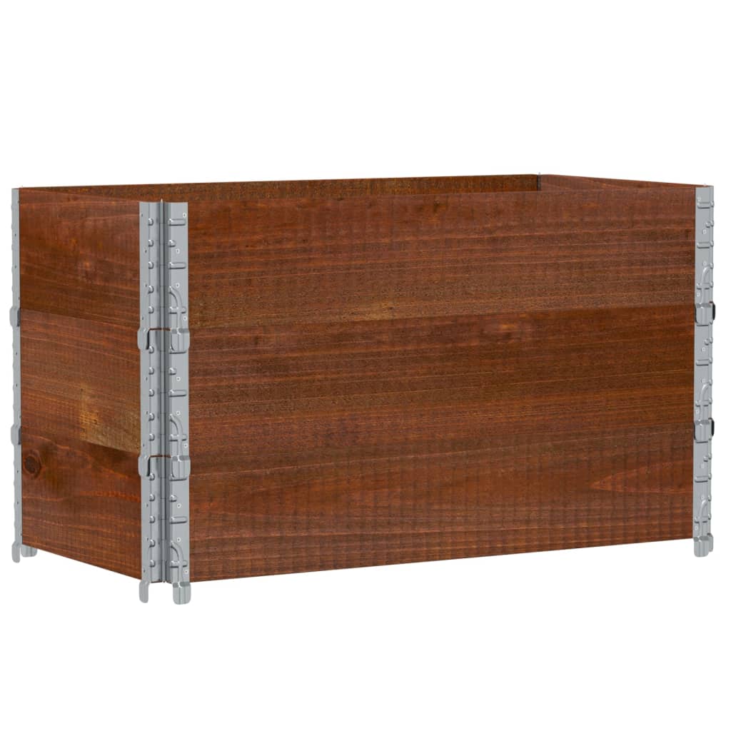 Palletopzetranden 3 st 100x50 cm massief grenenhout bruin is nu te koop bij PeponiXL, paradijselijk wonen!