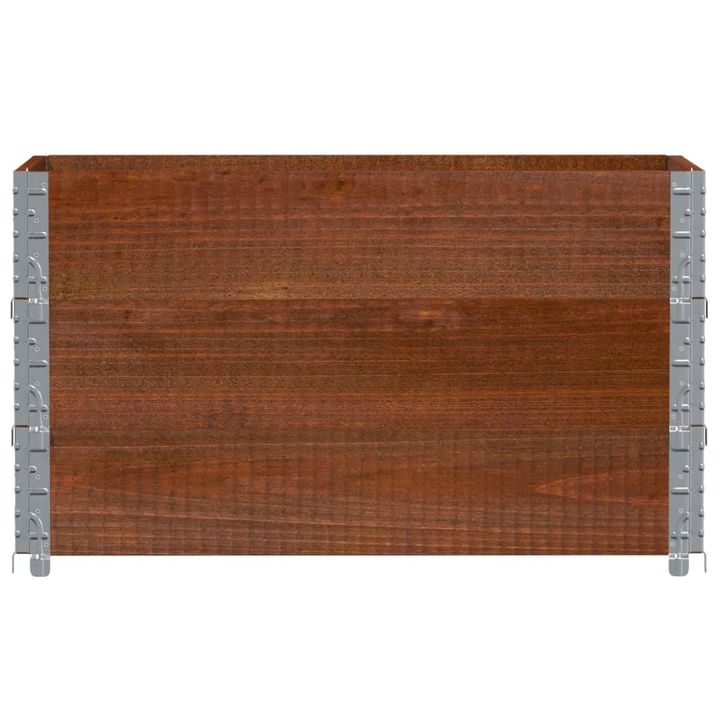 Palletopzetranden 3 st 100x50 cm massief grenenhout bruin is nu te koop bij PeponiXL, paradijselijk wonen!