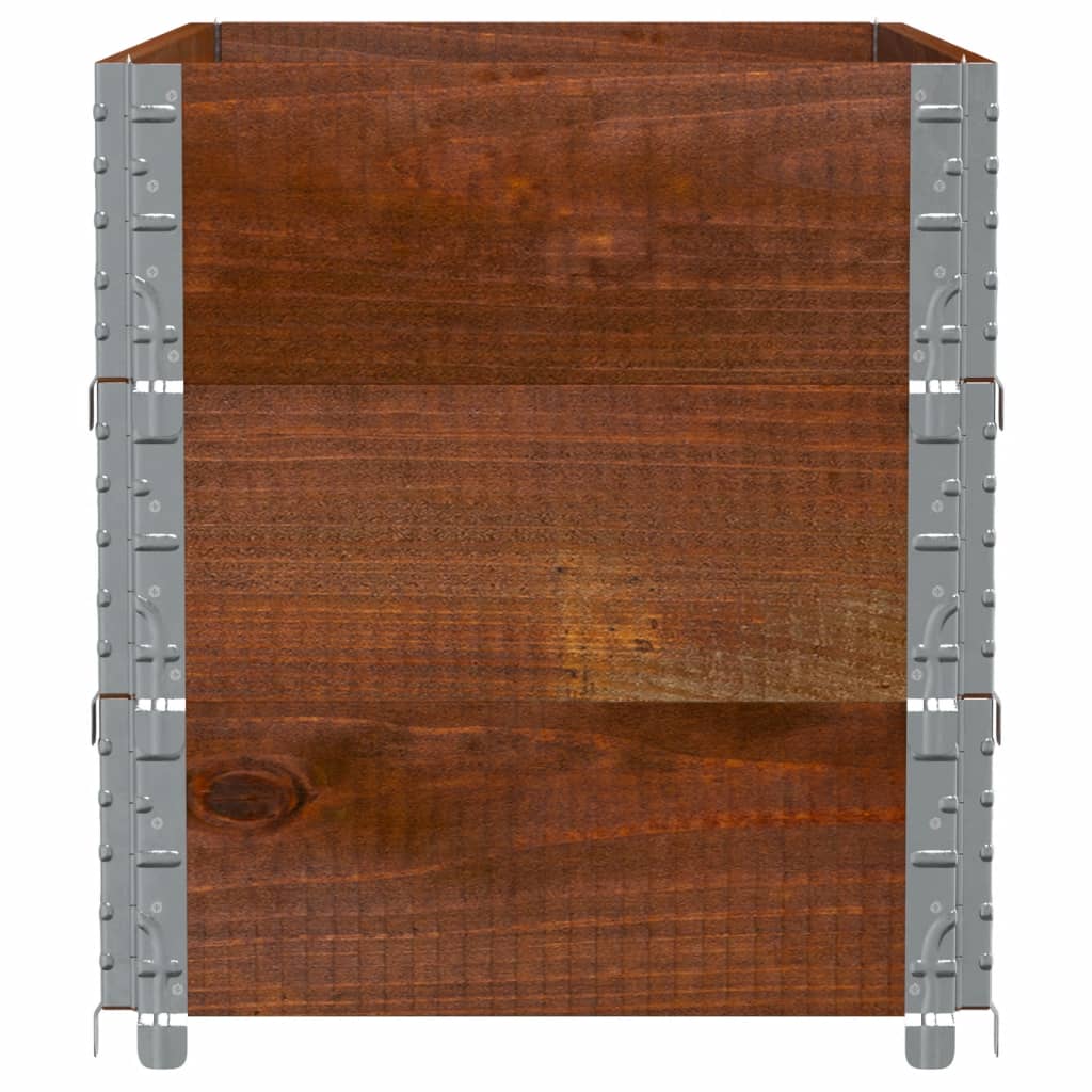 Palletopzetranden 3 st 100x50 cm massief grenenhout bruin is nu te koop bij PeponiXL, paradijselijk wonen!